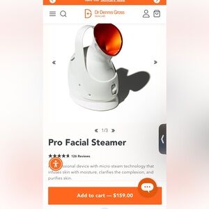 Gently used - Dr Dennis Gross facial steamer